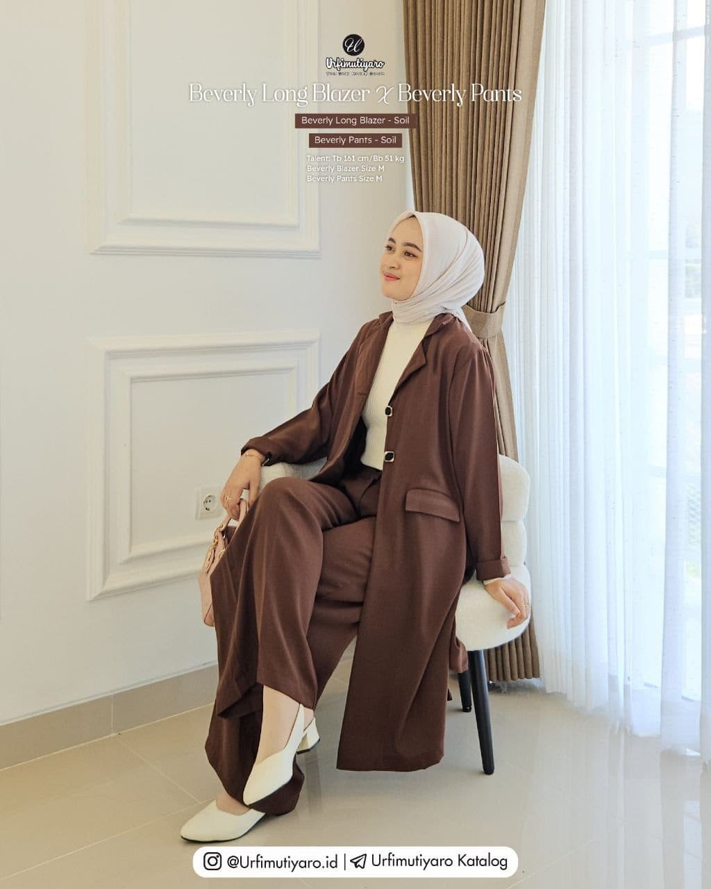 BEVERLY LONG BLAZER x PANTS